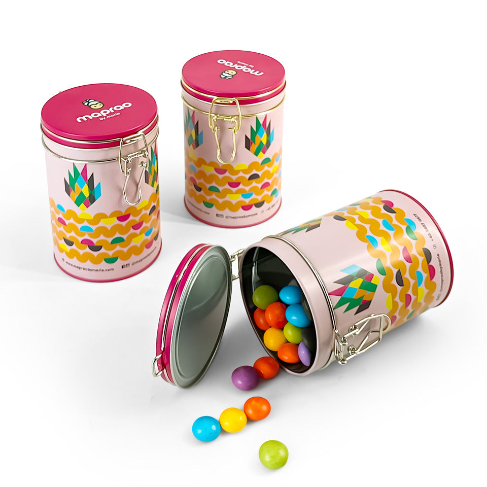 Dongguan Jinyuanbao customized metal round candy tin can